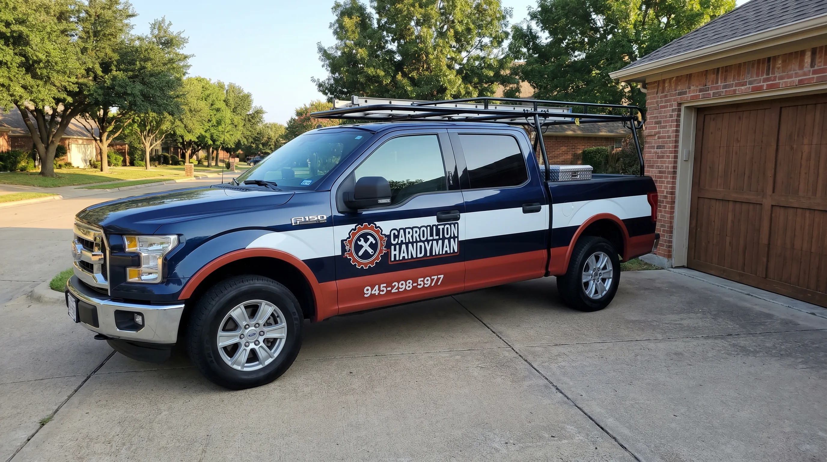 Handyman performing home repair work in Dallas TX